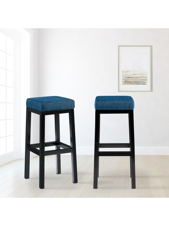 Tabouret de bar Taylor B85 tissu, bleu Tabouret de bar Taylor B85 tissu, bleu