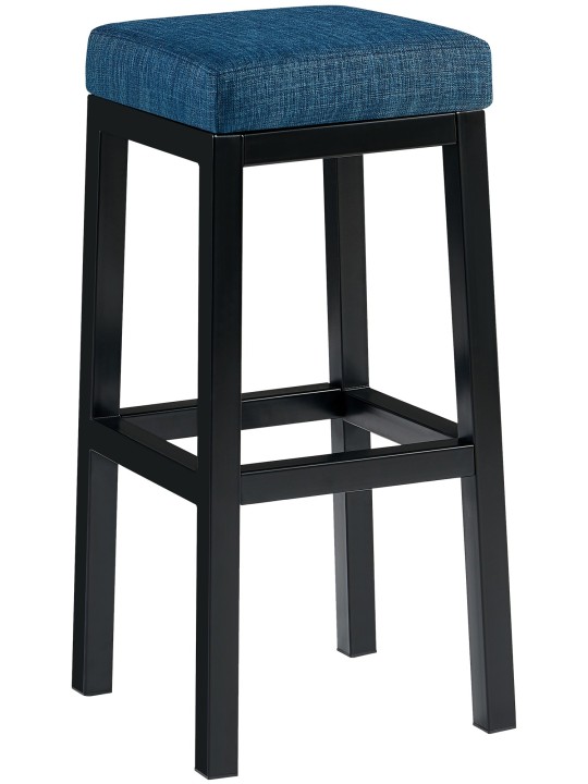 Tabouret de bar Taylor B85 tissu, bleu Tabouret de bar Taylor B85 tissu, bleu