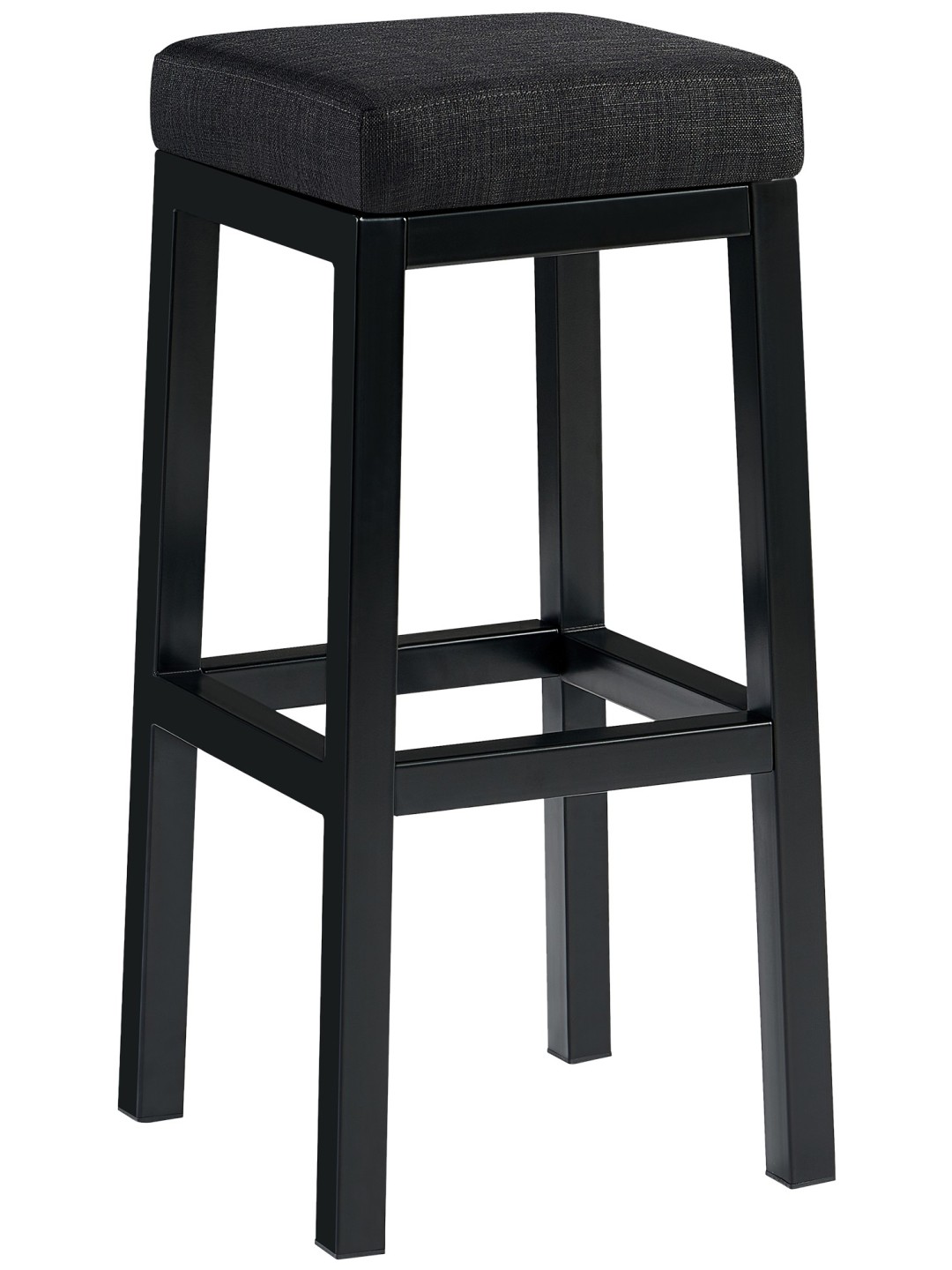 Tabouret de bar Taylor B85 tissu, gris foncé