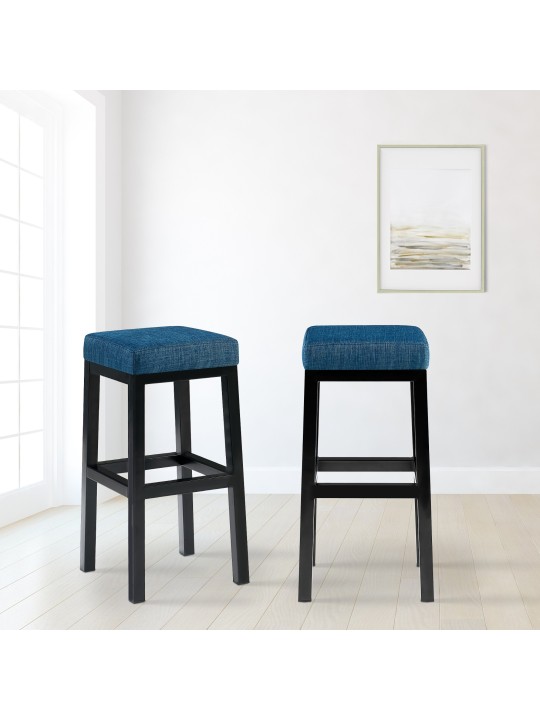 Tabouret de bar Taylor B80 tissu, bleu Tabouret de bar Taylor B80 tissu, bleu