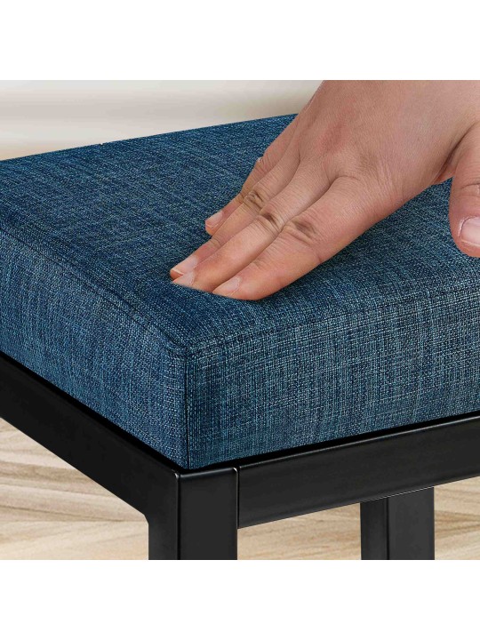 Tabouret de bar Taylor B80 tissu, bleu Tabouret de bar Taylor B80 tissu, bleu