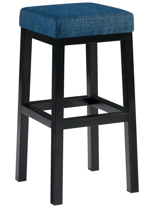 Tabouret de bar Taylor B80 tissu, bleu Tabouret de bar Taylor B80 tissu, bleu