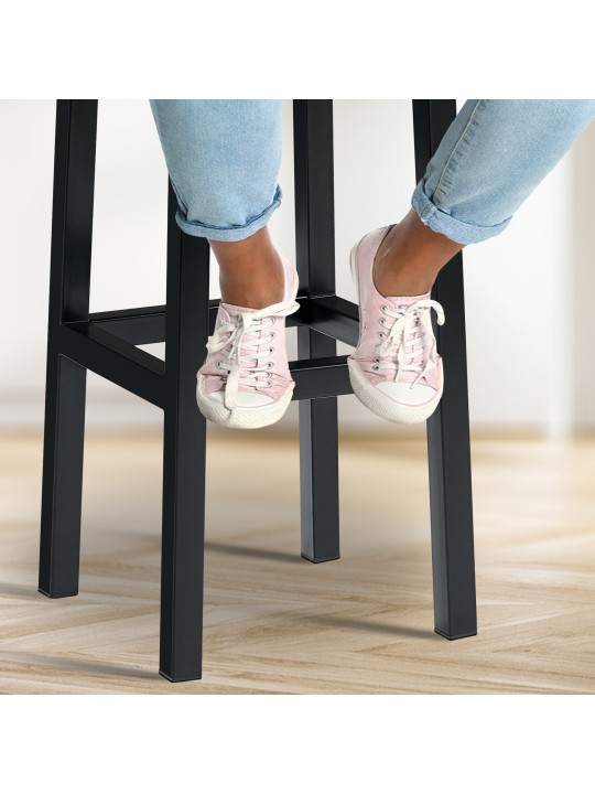 Tabouret de bar Taylor B80 tissu, gris foncé Tabouret de bar Taylor B80 tissu, gris foncé