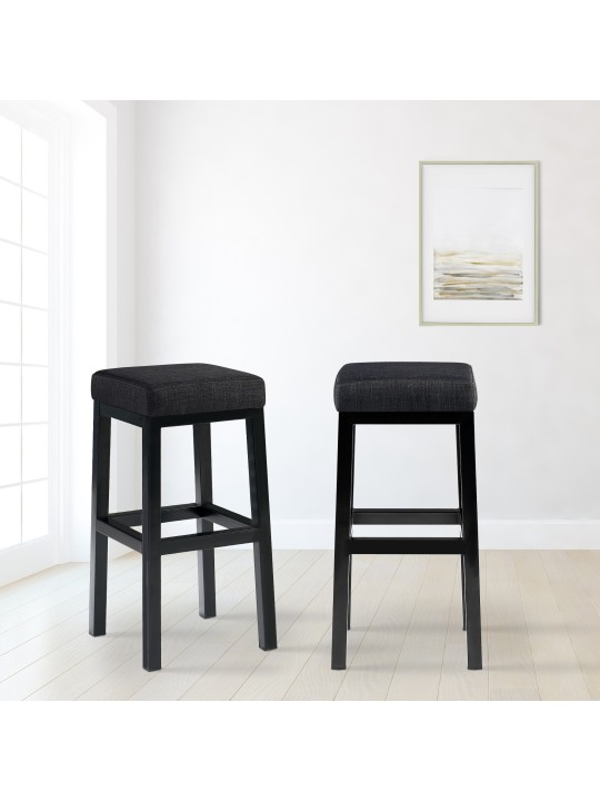 Tabouret de bar Taylor B80 tissu, gris foncé Tabouret de bar Taylor B80 tissu, gris foncé