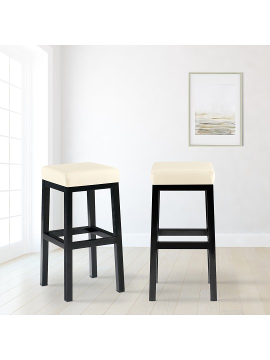 Tabouret de bar Taylor B80, crème