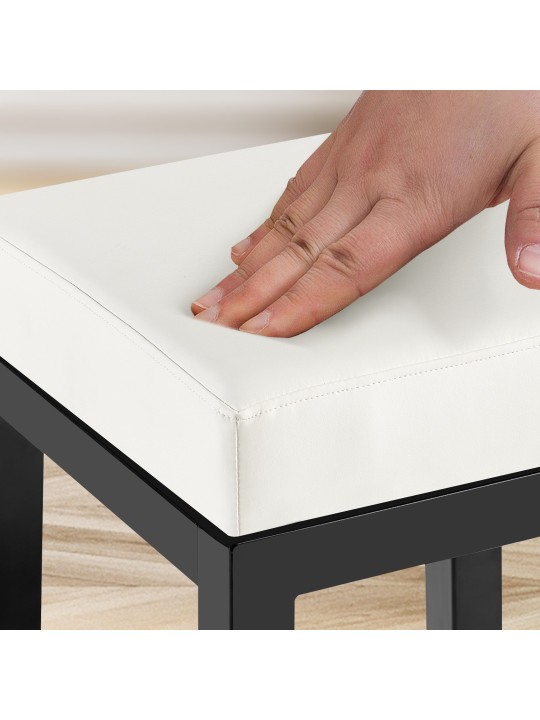 Tabouret de bar Taylor B80, blanc