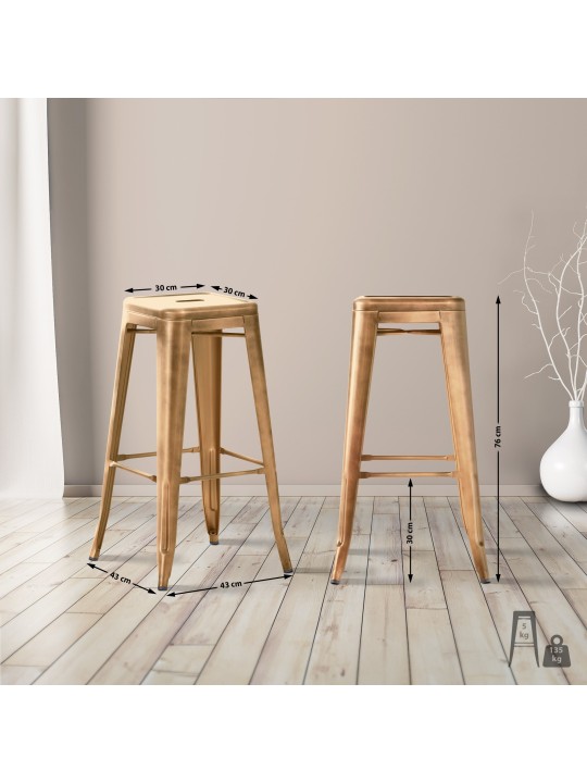 Tabouret de bar Joshua, or