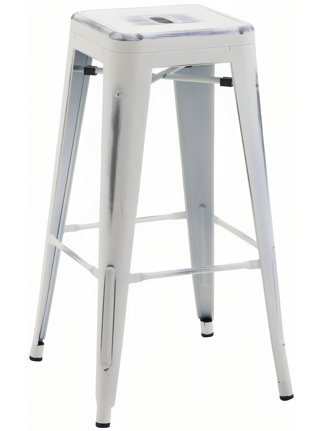 Tabouret de bar Joshua, blanc antique