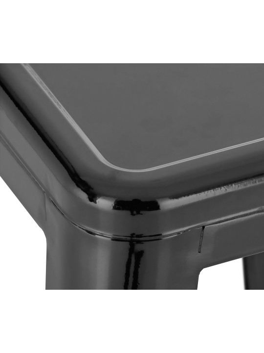 Lot de 2 tabourets de bar Joshua, noir