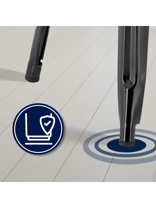 Lot de 2 tabourets de bar Joshua, noir