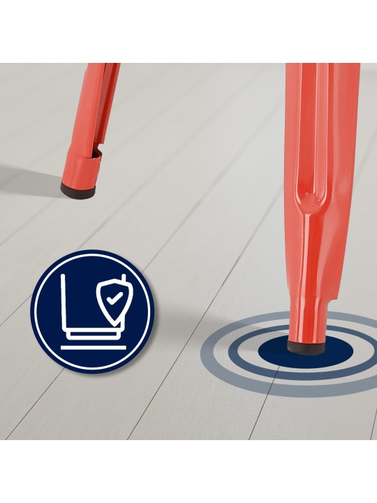 Lot de 4 tabourets de bar Joshua, rouge Lot de 4 tabourets de bar Joshua, rouge