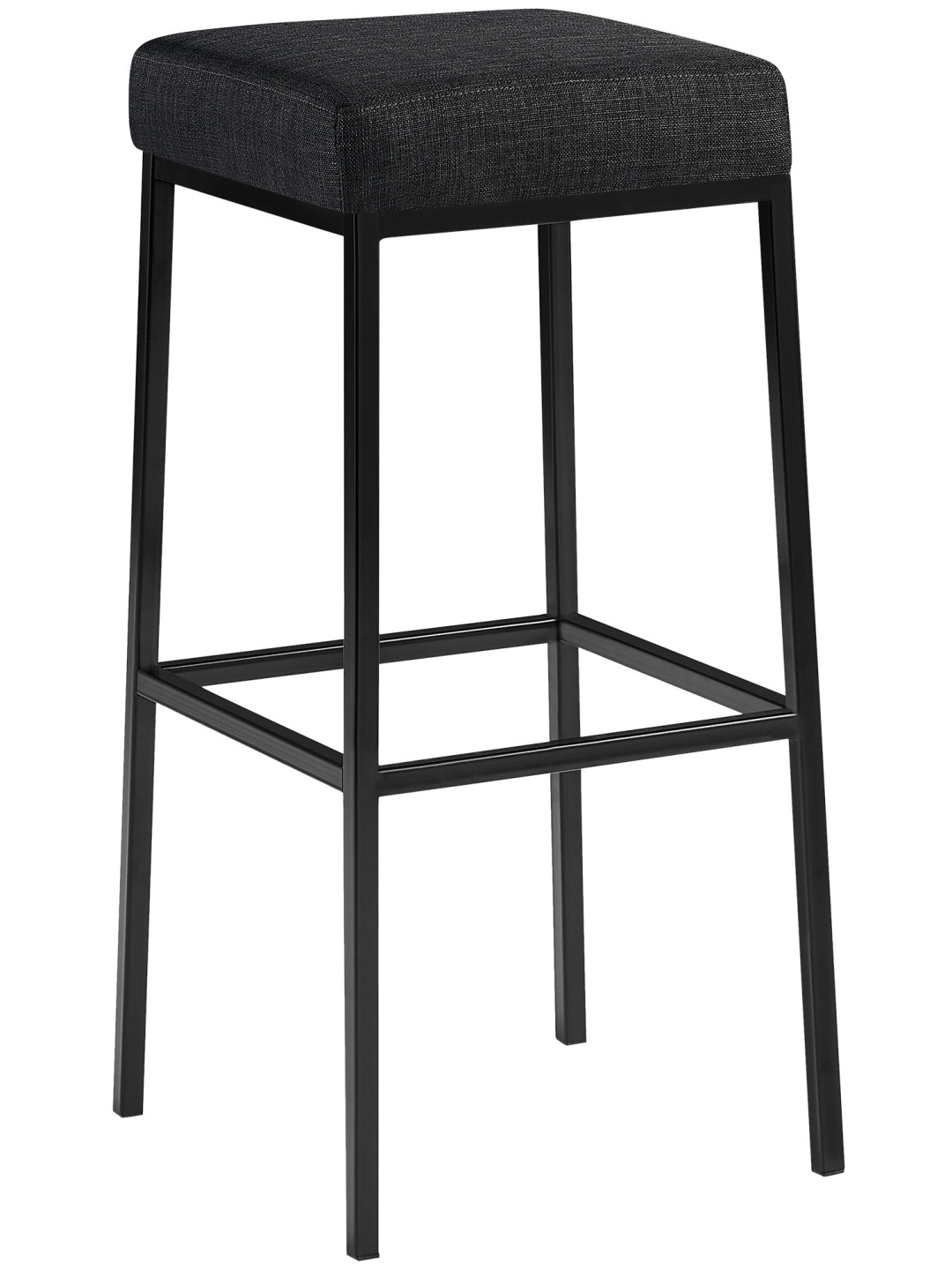 Tabouret de bar Montréal B85 tissu, gris foncé