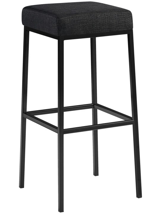 Tabouret de bar Montréal B85 tissu, gris foncé