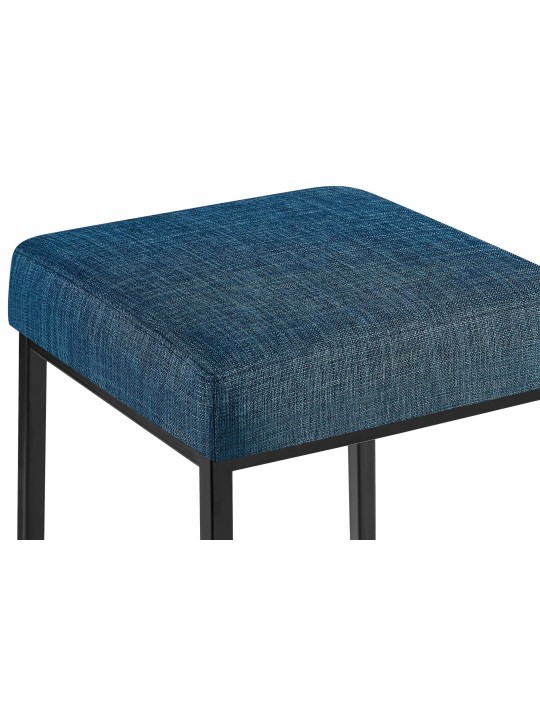 Tabouret de bar Montréal B80 tissu, bleu