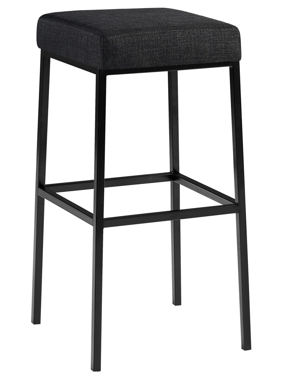 Tabouret de bar Montréal B80 tissu, gris foncé