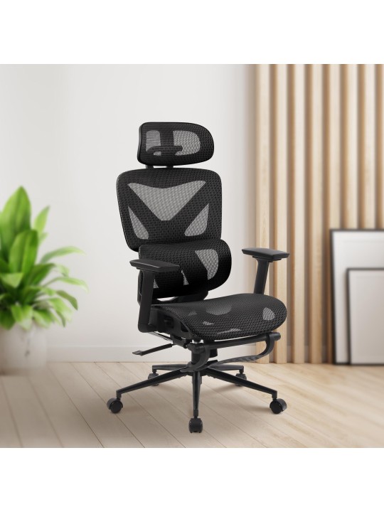 Chaise de bureau Reston, noir/noir