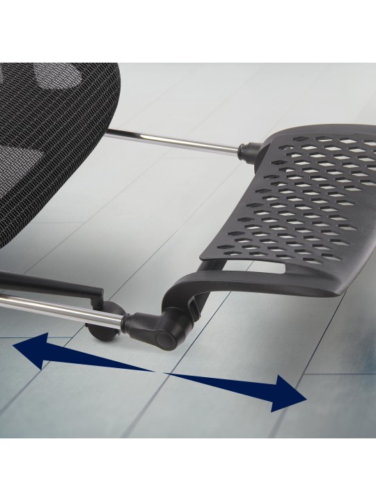 Chaise de bureau Reston, noir/noir