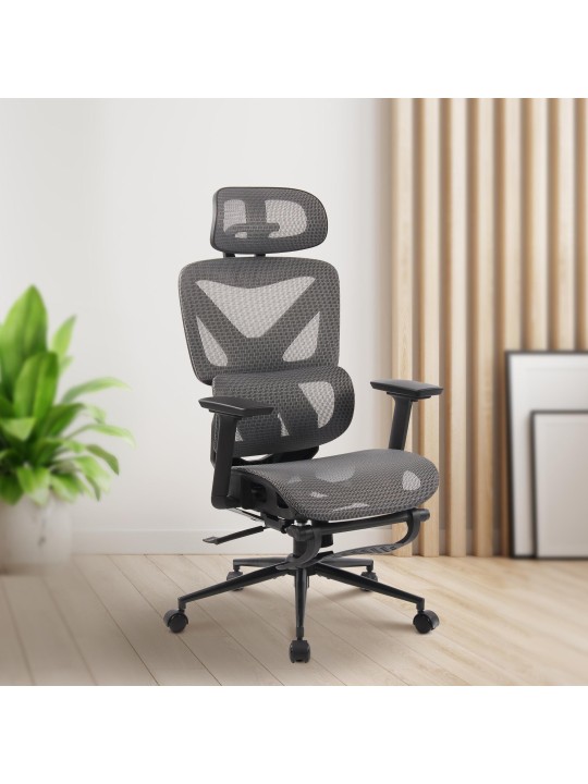 Chaise de bureau Reston, noir/gris