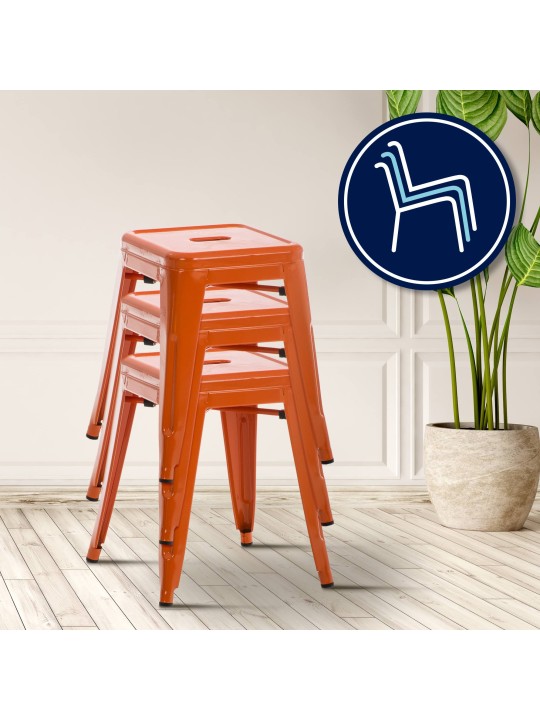 Tabouret Armin, orange
