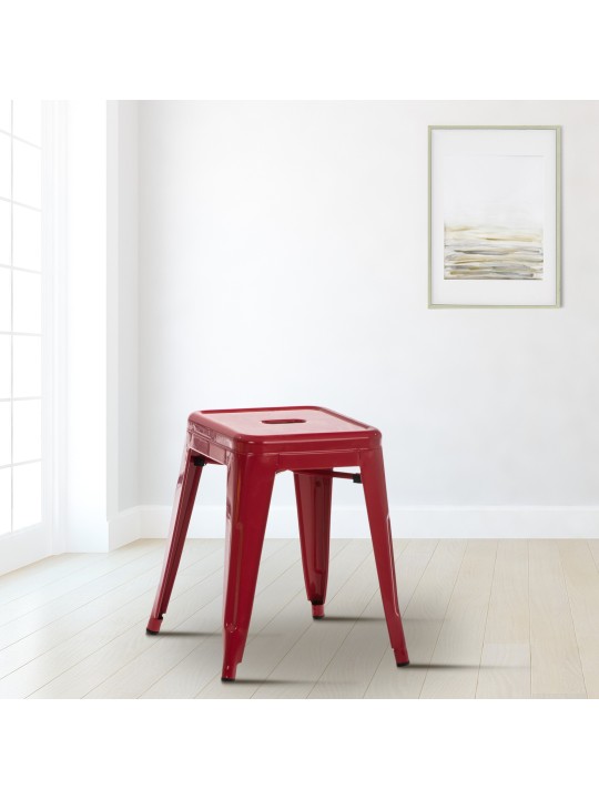 Tabouret Armin, rouge