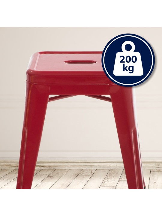 Tabouret Armin, rouge