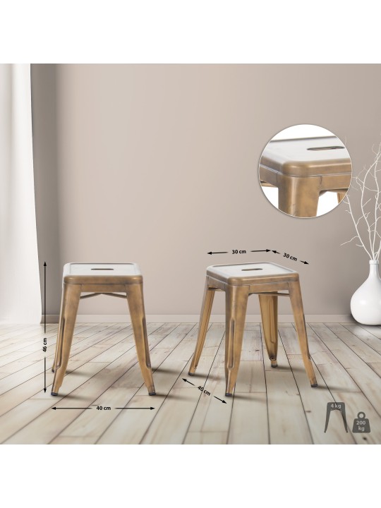 Tabouret Armin, or