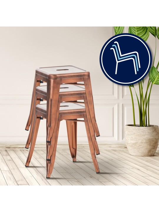 Tabouret Armin, cuivre Tabouret Armin, cuivre