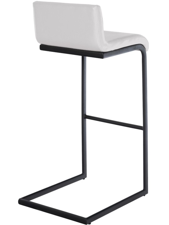 Tabouret de bar Newport simili cuir B, blanc
