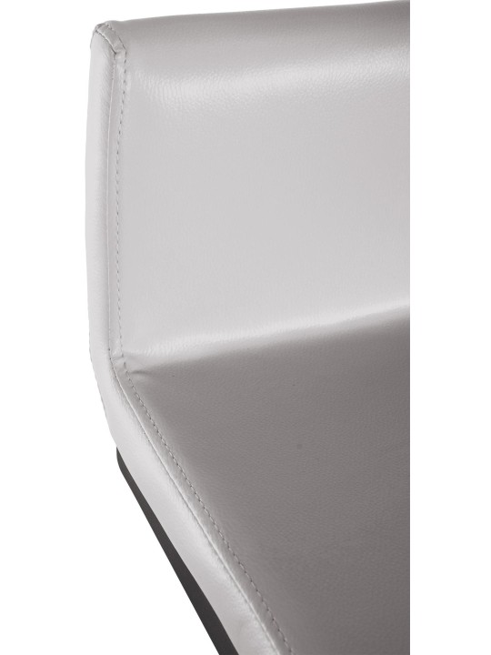 Tabouret de bar Newport simili cuir B, blanc