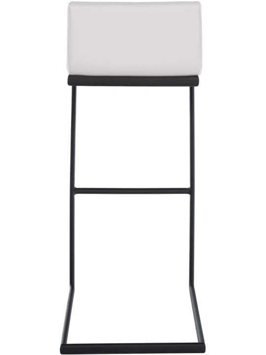 Tabouret de bar Newport simili cuir B, blanc