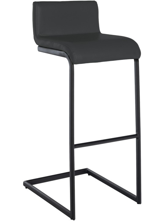 Tabouret de bar Newport simili cuir B, gris foncé Tabouret de bar Newport simili cuir B, gris foncé