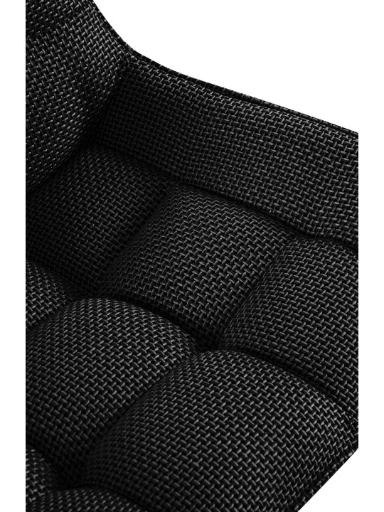 Chaise Saranda tissu, gris titane