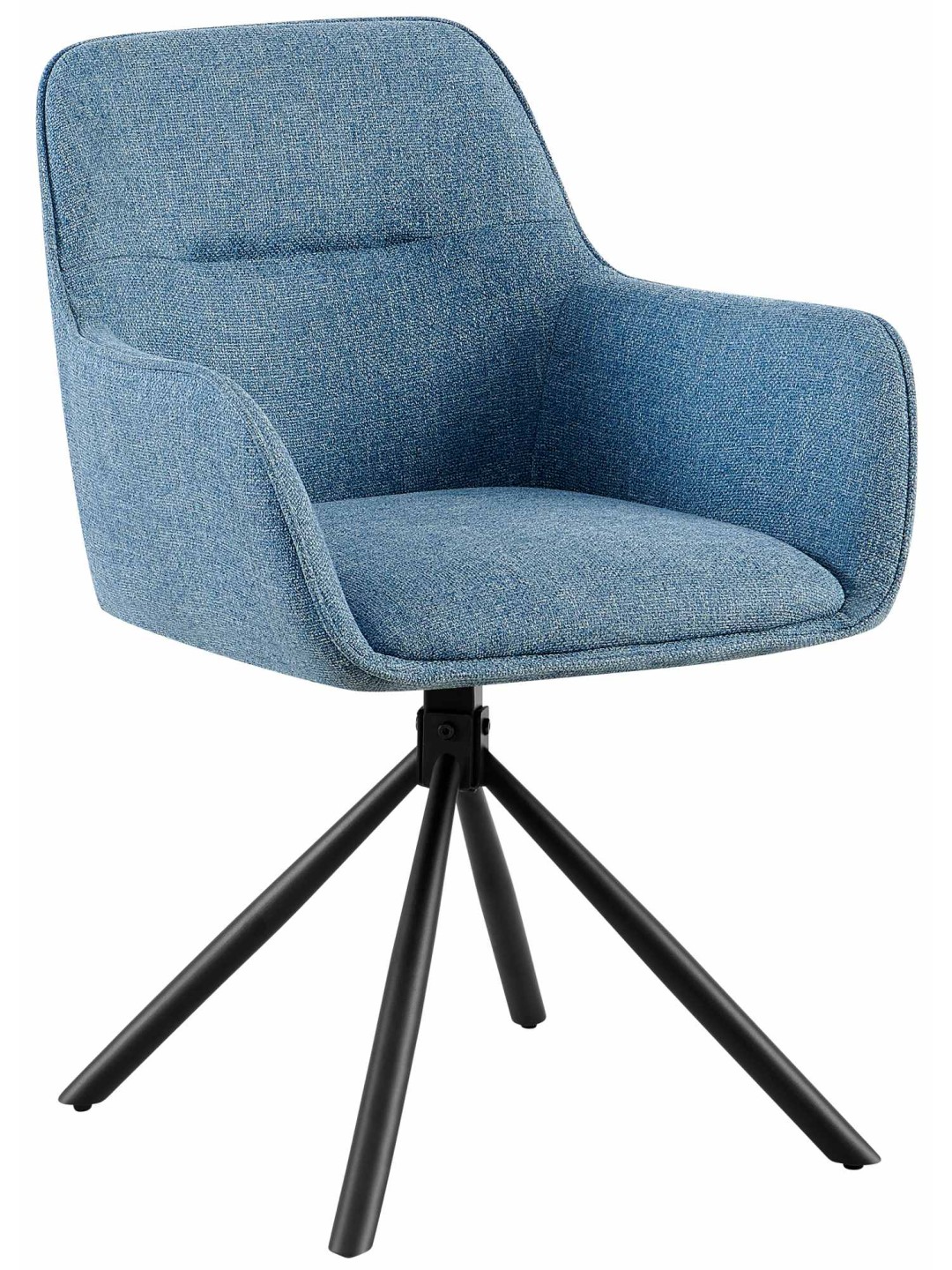 Chaise Tipton tissu, bleu