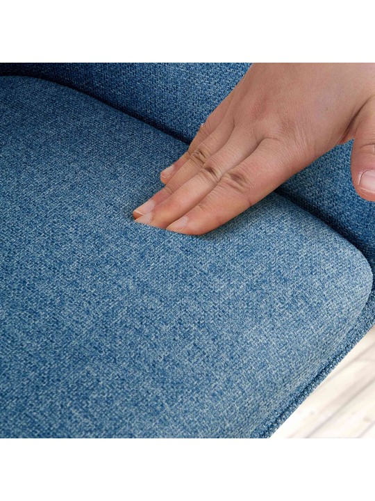 Chaise Tipton tissu, bleu