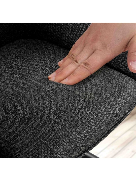 Chaise Tipton tissu, gris foncé