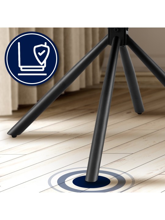 Chaise Tipton tissu, noir