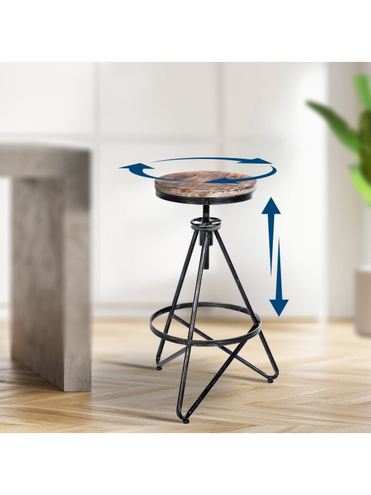 Tabouret de bar Karla, argent Tabouret de bar Karla, argent