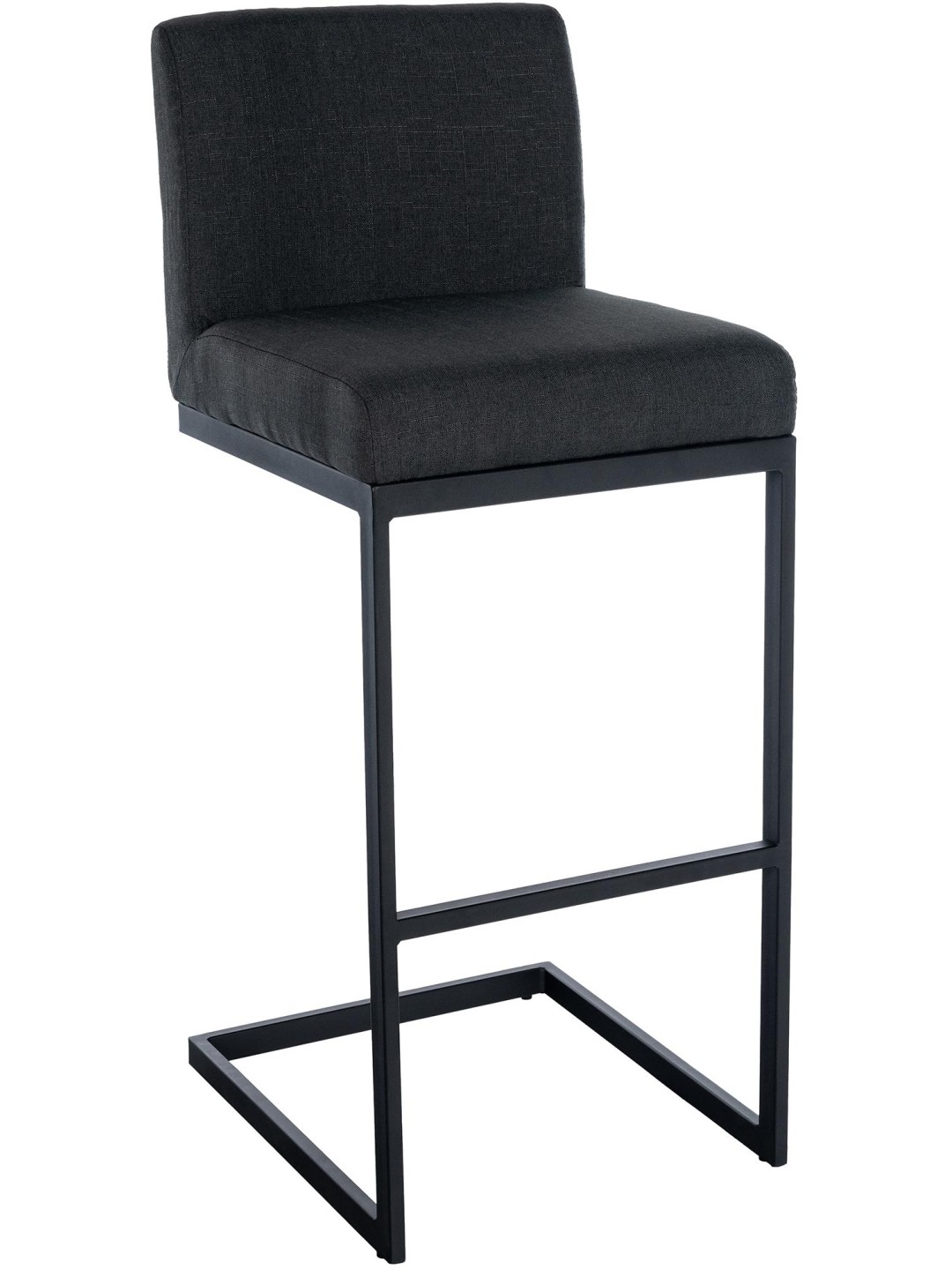 Tabouret de bar Hopewell tissu B, gris foncé