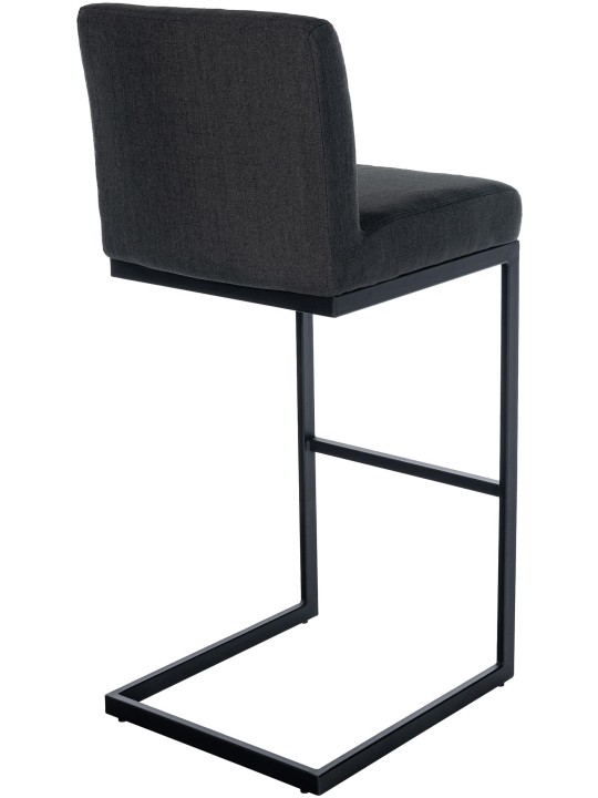 Tabouret de bar Hopewell tissu B, gris foncé