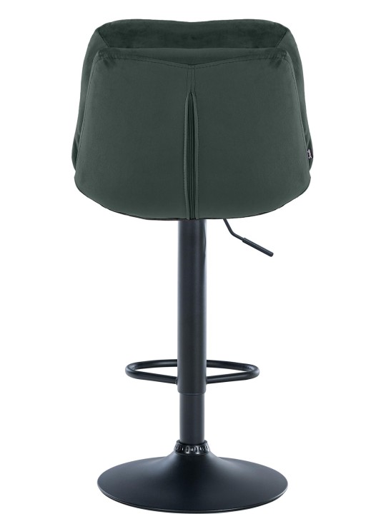Tabouret de bar Laurel velours, vert foncé