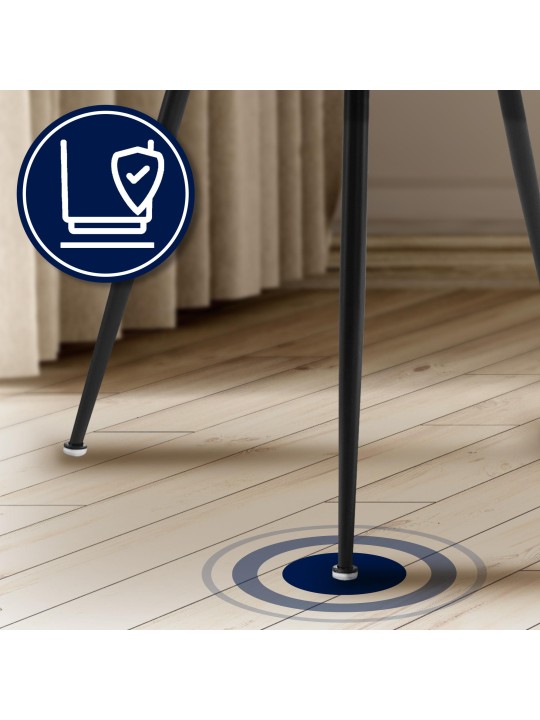 Chaise de salle à manger en velours Jaysie, crème Chaise de salle à manger en velours Jaysie, crème