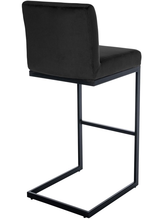 Tabouret de bar Hopewell velours B, noir Tabouret de bar Hopewell velours B, noir