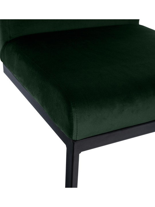 Tabouret de bar Hopewell velours B, vert