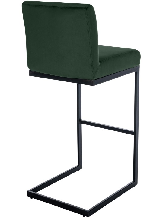 Tabouret de bar Hopewell velours B, vert