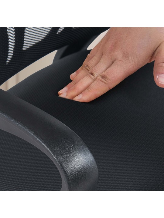 Chaise visiteur Eureka, noir