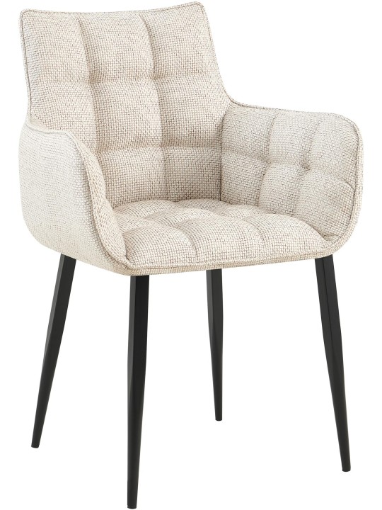 Chaise Tirana tissu, ivoire Chaise Tirana tissu, ivoire