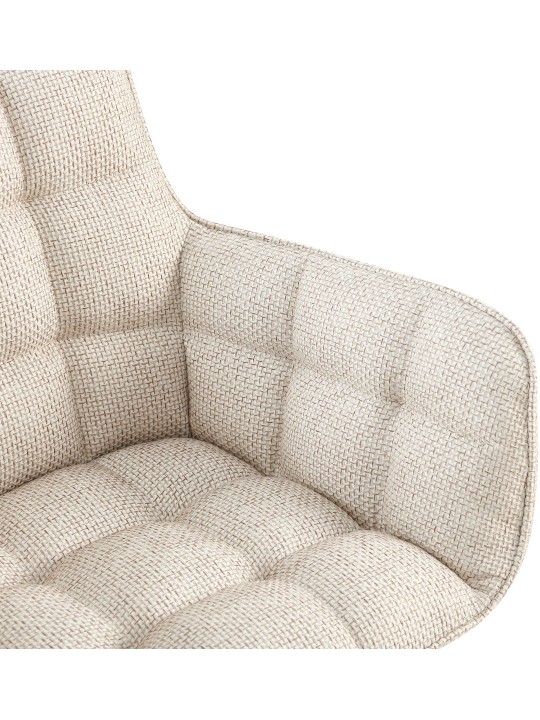 Chaise Tirana tissu, ivoire Chaise Tirana tissu, ivoire