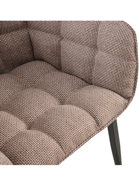 Chaise Tirana tissu, terre brune Chaise Tirana tissu, terre brune