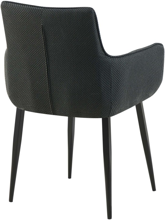 Chaise Tirana tissu, gris titane