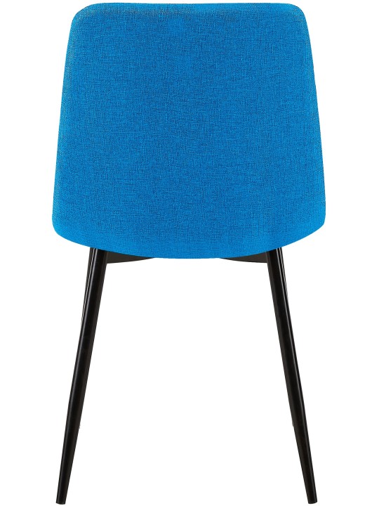 Lot de 2 chaises de salle à manger Tilde tissu, bleu clair